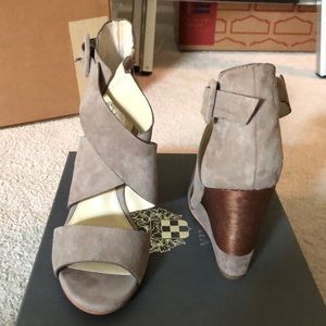Vince Camuto suede wedges. Size 6.5